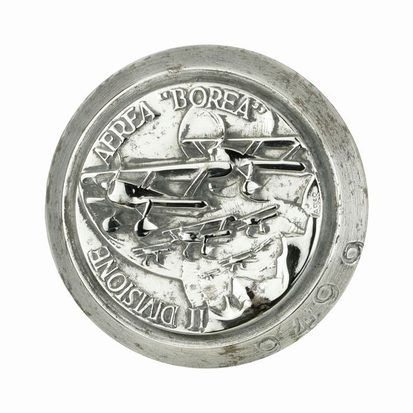 P Il Oivisione Aerea 'Borea 36 x 39 mm  - Asta Conii e Punzoni della Storica Fabbrica di Medaglie Lorioli (1919-1950) - Associazione Nazionale - Case d'Asta italiane