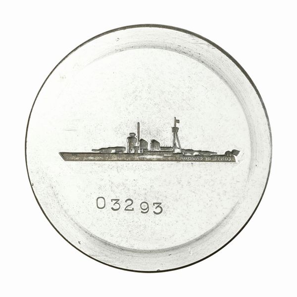 N Conte Di Cavour (Corazzata) 68 x 53 mm  - Asta Conii e Punzoni della Storica Fabbrica di Medaglie Lorioli (1919-1950) - Associazione Nazionale - Case d'Asta italiane