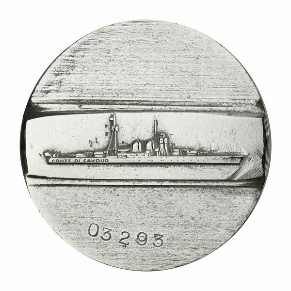 P Conte Di Cavour (Corazzata) 61 x 50 mm  - Asta Conii e Punzoni della Storica Fabbrica di Medaglie Lorioli (1919-1950) - Associazione Nazionale - Case d'Asta italiane