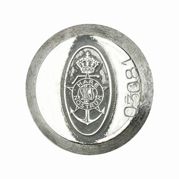 P Mare Nostrum Con Fascio E Corona 32 x 33 mm  - Asta Conii e Punzoni della Storica Fabbrica di Medaglie Lorioli (1919-1950) - Associazione Nazionale - Case d'Asta italiane