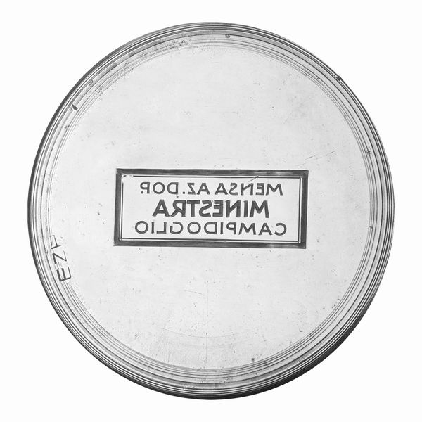 N Mensa Az.DoP Minestra. Campidoglio 94 x 38 mm  - Asta Conii e Punzoni della Storica Fabbrica di Medaglie Lorioli (1919-1950) - Associazione Nazionale - Case d'Asta italiane