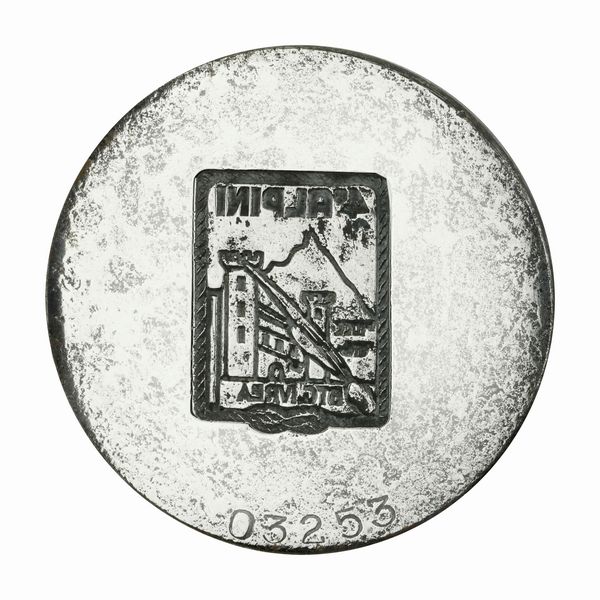 N 4° Alpini Tucc Un Btg Ivrea 58 x 43 mm  - Asta Conii e Punzoni della Storica Fabbrica di Medaglie Lorioli (1919-1950) - Associazione Nazionale - Case d'Asta italiane