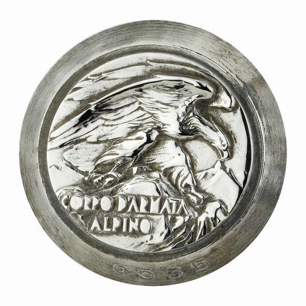 P Corpo D'Armata Alpino 46 x 41 mm  - Asta Conii e Punzoni della Storica Fabbrica di Medaglie Lorioli (1919-1950) - Associazione Nazionale - Case d'Asta italiane