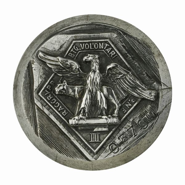 P Raggrupp Bgt Volontari Pnf 50 x 45 mm  - Asta Conii e Punzoni della Storica Fabbrica di Medaglie Lorioli (1919-1950) - Associazione Nazionale - Case d'Asta italiane