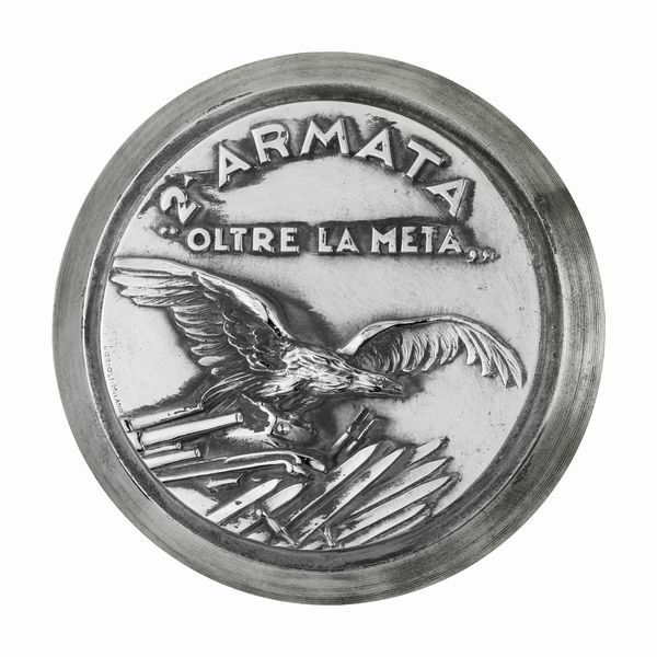 P 2A Armata Oltre La Meta 75 x 49 mm  - Asta Conii e Punzoni della Storica Fabbrica di Medaglie Lorioli (1919-1950) - Associazione Nazionale - Case d'Asta italiane