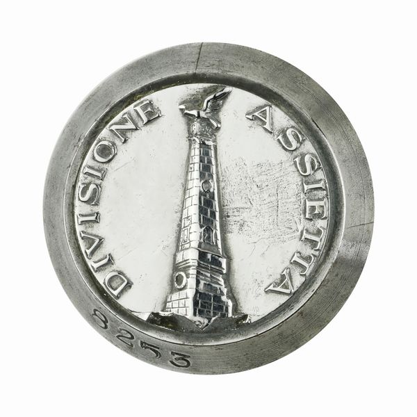 P Divisione Assietta 42 x 35 mm  - Asta Conii e Punzoni della Storica Fabbrica di Medaglie Lorioli (1919-1950) - Associazione Nazionale - Case d'Asta italiane