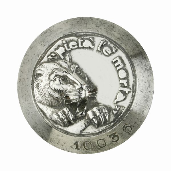 P Pieta' L'E' Morta 41 x 37 mm  - Asta Conii e Punzoni della Storica Fabbrica di Medaglie Lorioli (1919-1950) - Associazione Nazionale - Case d'Asta italiane