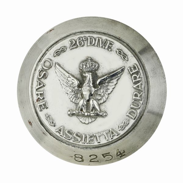P 26° Div F. Assietta Osare-Durare 42 x 39 mm  - Asta Conii e Punzoni della Storica Fabbrica di Medaglie Lorioli (1919-1950) - Associazione Nazionale - Case d'Asta italiane