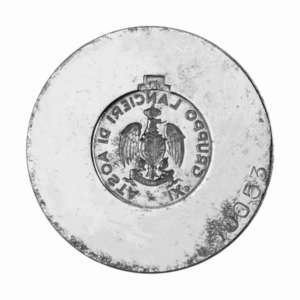 N IX° Gruppo Lancieri Di Aosta 47 x 37 mm  - Asta Conii e Punzoni della Storica Fabbrica di Medaglie Lorioli (1919-1950) - Associazione Nazionale - Case d'Asta italiane