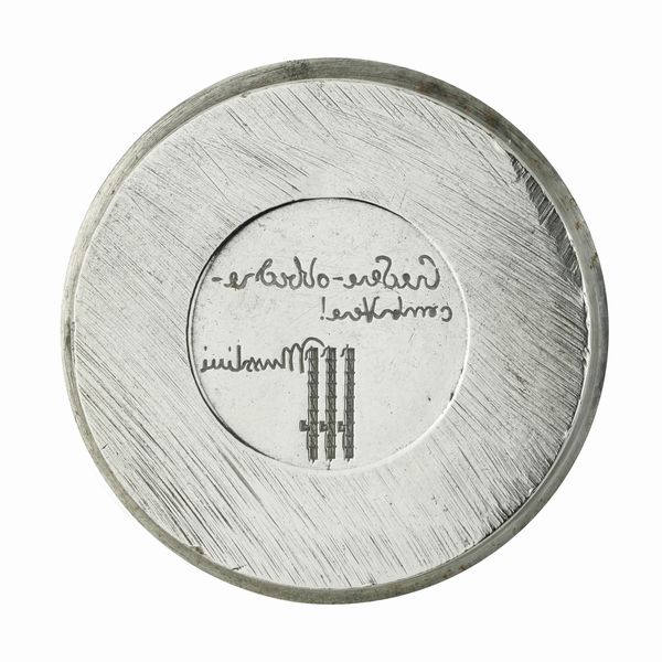 N Credere Obbedire Combattere. Mussolini 43 x 42 mm  - Asta Conii e Punzoni della Storica Fabbrica di Medaglie Lorioli (1919-1950) - Associazione Nazionale - Case d'Asta italiane