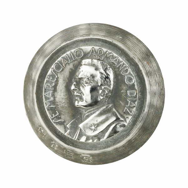 P S E Maresciallo Armando Diaz 35 x 41 mm  - Asta Conii e Punzoni della Storica Fabbrica di Medaglie Lorioli (1919-1950) - Associazione Nazionale - Case d'Asta italiane