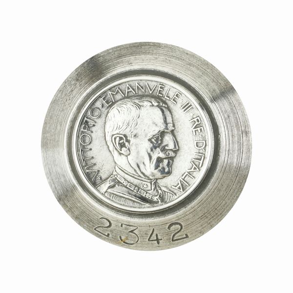 P Vittorio Emanuele III Re D'Italia 30 x 34 mm  - Asta Conii e Punzoni della Storica Fabbrica di Medaglie Lorioli (1919-1950) - Associazione Nazionale - Case d'Asta italiane