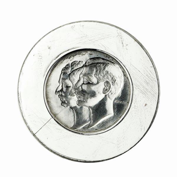 N Due Profili. A. Campi 43 x 35 mm  - Asta Conii e Punzoni della Storica Fabbrica di Medaglie Lorioli (1919-1950) - Associazione Nazionale - Case d'Asta italiane