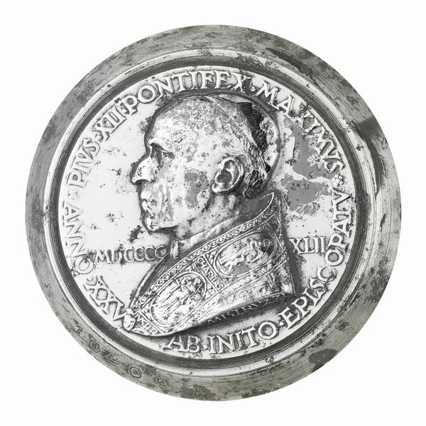 P Pius XII Pontifex Maximus Anno XXV Ab Inito Episcopatu MDCCXlII Charitas Iustitia 76 x 56 mm  - Asta Conii e Punzoni della Storica Fabbrica di Medaglie Lorioli (1919-1950) - Associazione Nazionale - Case d'Asta italiane