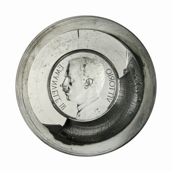 N Vittorio Emanuele III 57 x 40 mm  - Asta Conii e Punzoni della Storica Fabbrica di Medaglie Lorioli (1919-1950) - Associazione Nazionale - Case d'Asta italiane