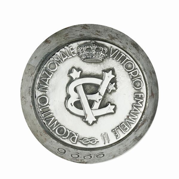 P Ve R.Convitto Nazionale Vittorio Emanuele II 41 x 40 mm  - Asta Conii e Punzoni della Storica Fabbrica di Medaglie Lorioli (1919-1950) - Associazione Nazionale - Case d'Asta italiane