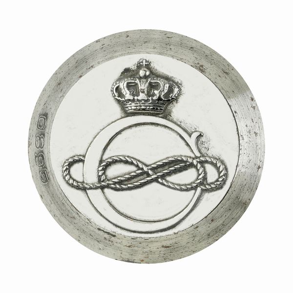 P CORONA E NODO SABAUDO  - Asta Conii e Punzoni della Storica Fabbrica di Medaglie Lorioli (1919-1950) - Associazione Nazionale - Case d'Asta italiane