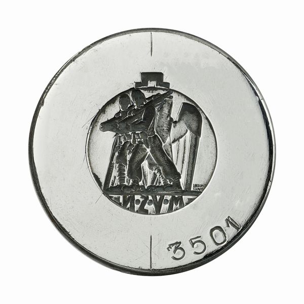 N M.V.S.N. Milizia Volontaria Per La Sicurezza Nazionale 46 x 40 mm  - Asta Conii e Punzoni della Storica Fabbrica di Medaglie Lorioli (1919-1950) - Associazione Nazionale - Case d'Asta italiane