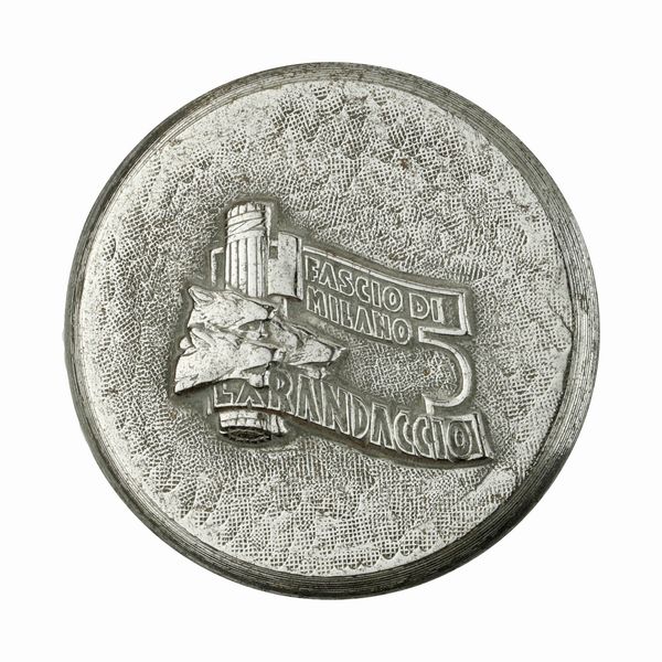 P Fascio Di Milano Larandaccio 37 x 33  mm  - Asta Conii e Punzoni della Storica Fabbrica di Medaglie Lorioli (1919-1950) - Associazione Nazionale - Case d'Asta italiane