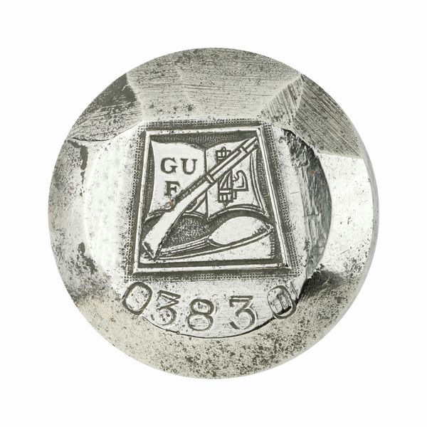 P G U F. (Libro E Moschetto) 32 x 33 mm  - Asta Conii e Punzoni della Storica Fabbrica di Medaglie Lorioli (1919-1950) - Associazione Nazionale - Case d'Asta italiane