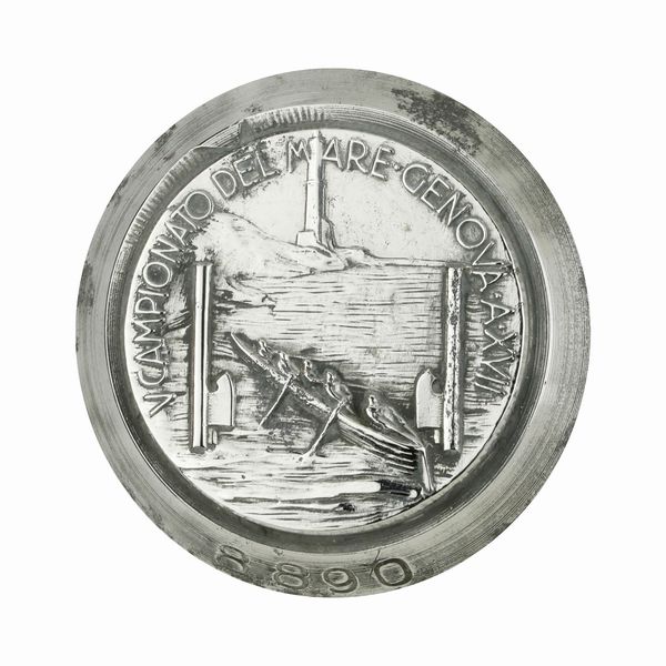 P V Campionato Del Mare Genova A XVII 41 x 38 mm  - Asta Conii e Punzoni della Storica Fabbrica di Medaglie Lorioli (1919-1950) - Associazione Nazionale - Case d'Asta italiane