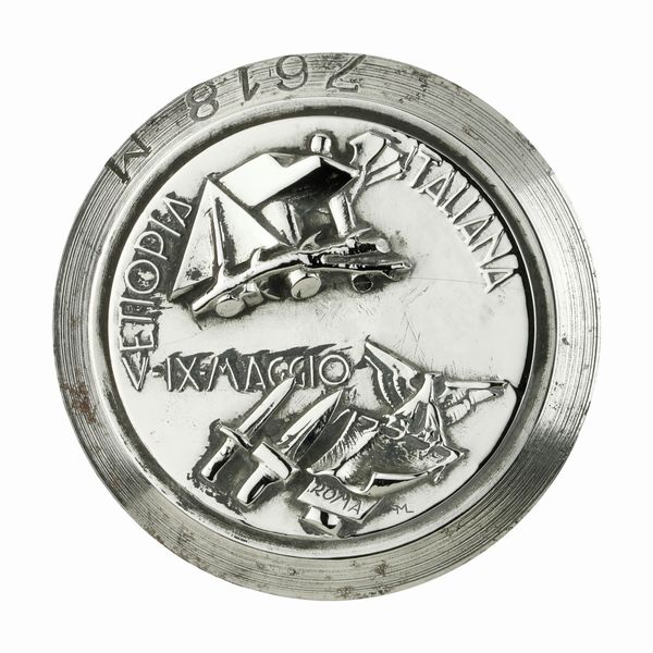 P Etiopia Italiana V-IX Maggio 40 x 38 mm  - Asta Conii e Punzoni della Storica Fabbrica di Medaglie Lorioli (1919-1950) - Associazione Nazionale - Case d'Asta italiane