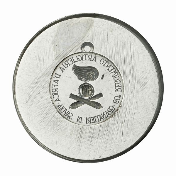 N Granatieri Di Savoia 60° Reggimento Artiglieria D'Africa 42 x 38 mm  - Asta Conii e Punzoni della Storica Fabbrica di Medaglie Lorioli (1919-1950) - Associazione Nazionale - Case d'Asta italiane