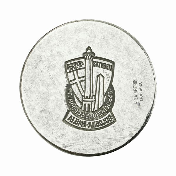 N Libertas Associazione Sordomuti Bologna Emilia 42 x 30 mm  - Asta Conii e Punzoni della Storica Fabbrica di Medaglie Lorioli (1919-1950) - Associazione Nazionale - Case d'Asta italiane