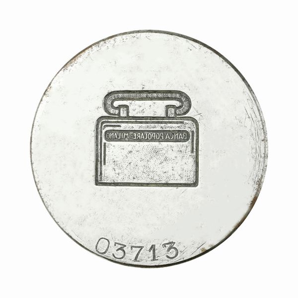N Banca Popolare Di Milano 45 x 39 mm  - Asta Conii e Punzoni della Storica Fabbrica di Medaglie Lorioli (1919-1950) - Associazione Nazionale - Case d'Asta italiane