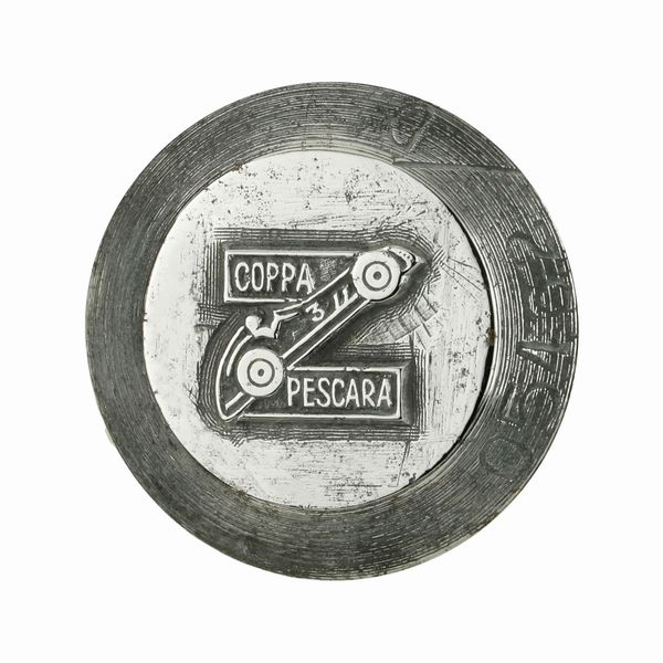 P Coppa Pescara 30 x 33 mm  - Asta Conii e Punzoni della Storica Fabbrica di Medaglie Lorioli (1919-1950) - Associazione Nazionale - Case d'Asta italiane