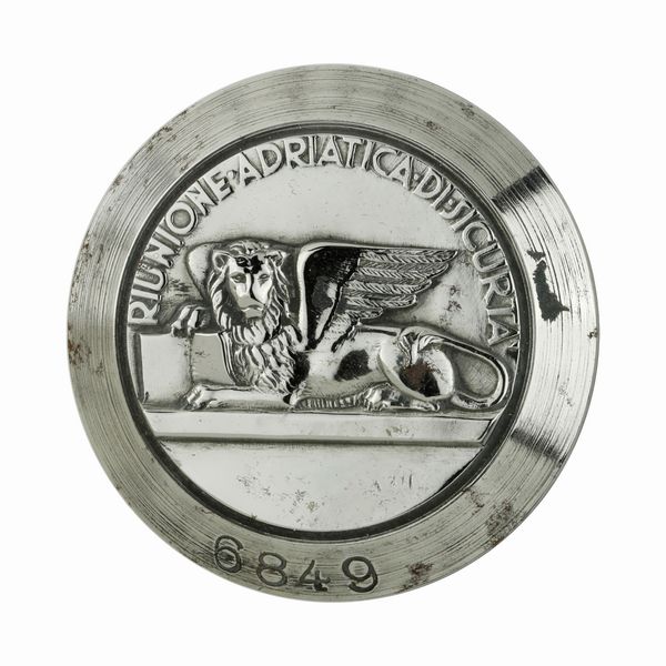 P Riunione Adriatica Di Sicurta 42 x 41 mm  - Asta Conii e Punzoni della Storica Fabbrica di Medaglie Lorioli (1919-1950) - Associazione Nazionale - Case d'Asta italiane