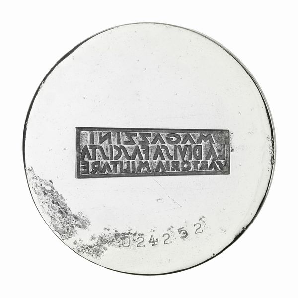 N Magazzini La Divisa Fascista Sartoria Militare 77 x 55 mm  - Asta Conii e Punzoni della Storica Fabbrica di Medaglie Lorioli (1919-1950) - Associazione Nazionale - Case d'Asta italiane