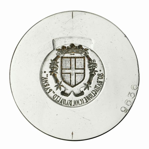 N 80 Battaglione Ccnn D'Assalto Parma 61 x 48 mm  - Asta Conii e Punzoni della Storica Fabbrica di Medaglie Lorioli (1919-1950) - Associazione Nazionale - Case d'Asta italiane