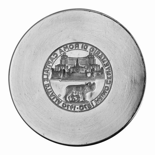 N Primo Centinario Di Roma Capitae D'Italia 1870 - 1970 61 x 41 mm  - Asta Conii e Punzoni della Storica Fabbrica di Medaglie Lorioli (1919-1950) - Associazione Nazionale - Case d'Asta italiane
