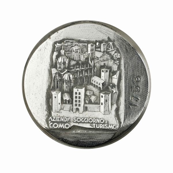 P Azienda Soggiorno E Turismo Como 42 x 34 mm  - Asta Conii e Punzoni della Storica Fabbrica di Medaglie Lorioli (1919-1950) - Associazione Nazionale - Case d'Asta italiane