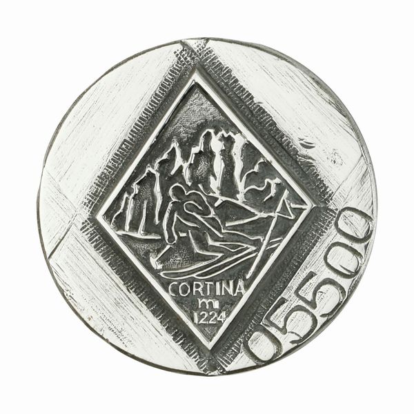 P Cortina M 1224 26 x 30 mm  - Asta Conii e Punzoni della Storica Fabbrica di Medaglie Lorioli (1919-1950) - Associazione Nazionale - Case d'Asta italiane