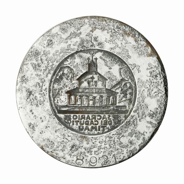 N Sacrario Dei Caduti Timau 49 x 43 mm  - Asta Conii e Punzoni della Storica Fabbrica di Medaglie Lorioli (1919-1950) - Associazione Nazionale - Case d'Asta italiane