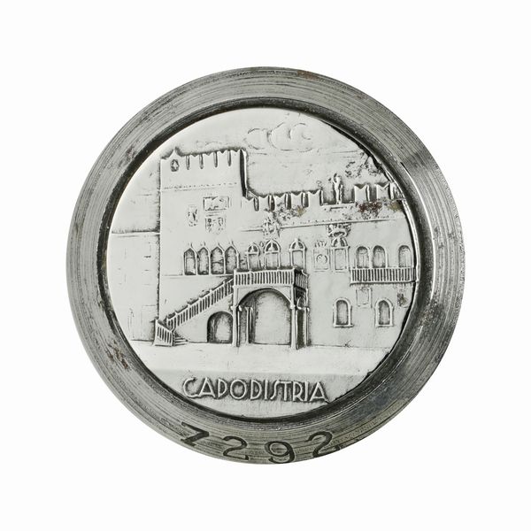 P Capodistria 36 x 38 mm  - Asta Conii e Punzoni della Storica Fabbrica di Medaglie Lorioli (1919-1950) - Associazione Nazionale - Case d'Asta italiane