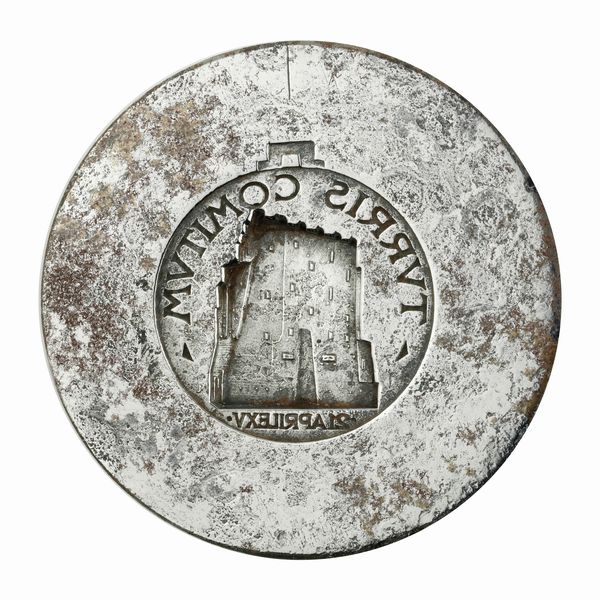 N Turris Comitum 21 Aprile XV° 58 x 47 mm  - Asta Conii e Punzoni della Storica Fabbrica di Medaglie Lorioli (1919-1950) - Associazione Nazionale - Case d'Asta italiane