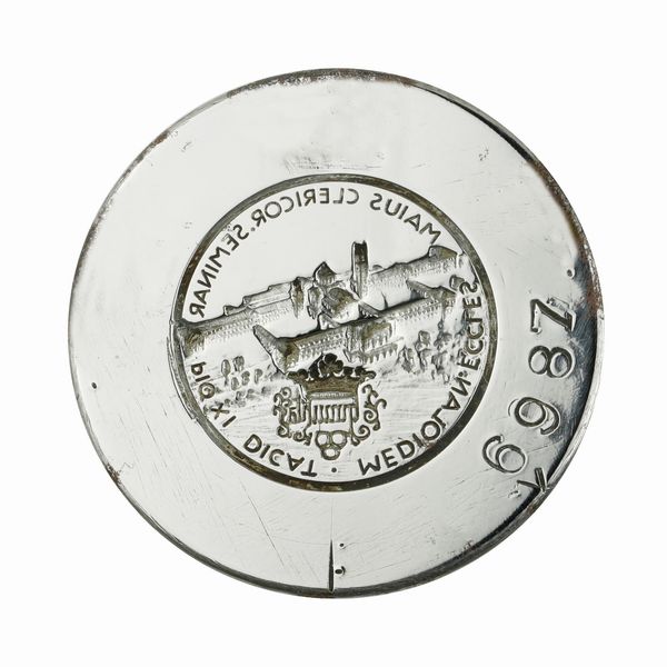 N Mediolan Eccles Maius Clericor Seminar Pio Xi Dicat41 x 38 mm  - Asta Conii e Punzoni della Storica Fabbrica di Medaglie Lorioli (1919-1950) - Associazione Nazionale - Case d'Asta italiane