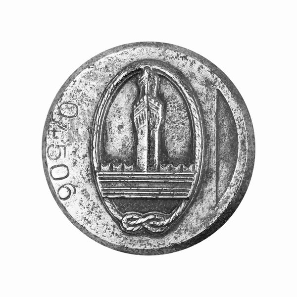 P Castello 36 x 36 mm  - Asta Conii e Punzoni della Storica Fabbrica di Medaglie Lorioli (1919-1950) - Associazione Nazionale - Case d'Asta italiane