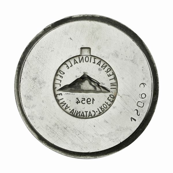 .N Trofeo Internazionale dell'Etna Catania 1954 52 x 38 mm  - Asta Conii e Punzoni della Storica Fabbrica di Medaglie Lorioli (1919-1950) - Associazione Nazionale - Case d'Asta italiane