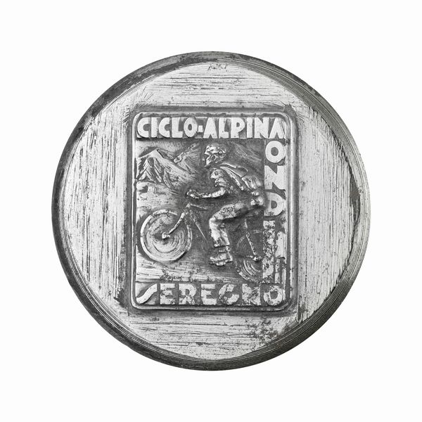 P ON D Ciclo Alpina Seregno 43 x 36 mm  - Asta Conii e Punzoni della Storica Fabbrica di Medaglie Lorioli (1919-1950) - Associazione Nazionale - Case d'Asta italiane