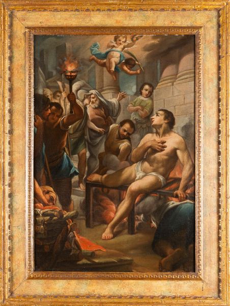 Giacinto Diano : Martirio di San Lorenzo  - Asta Dipinti Antichi - Associazione Nazionale - Case d'Asta italiane