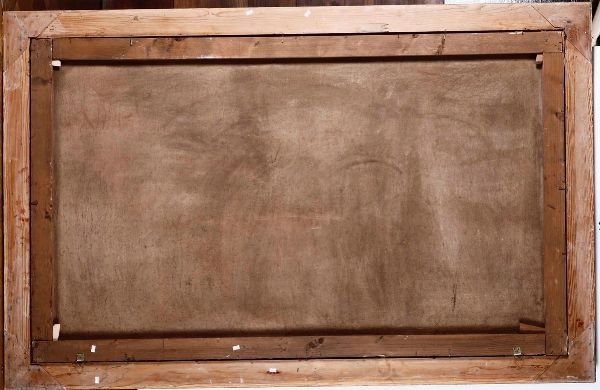 Antonio Travi detto il Sestri : Paesaggio con rovine e viandanti  - Asta Dipinti Antichi - Associazione Nazionale - Case d'Asta italiane