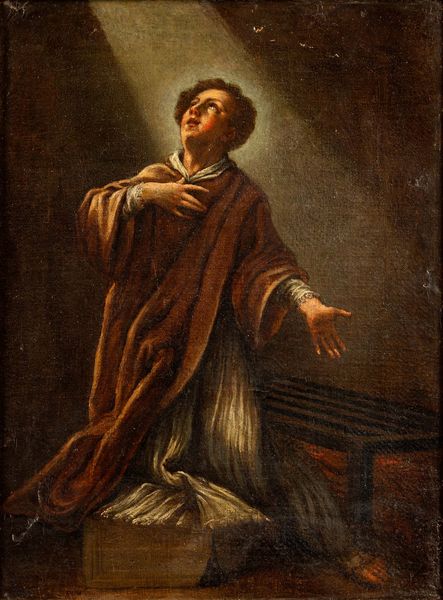 Scuola del XVIII secolo San Lorenzo  - Asta Dipinti Antichi - Associazione Nazionale - Case d'Asta italiane