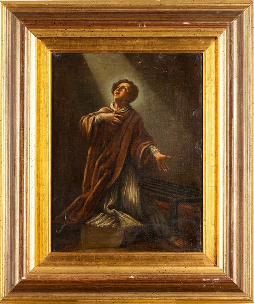 Scuola del XVIII secolo San Lorenzo  - Asta Dipinti Antichi - Associazione Nazionale - Case d'Asta italiane