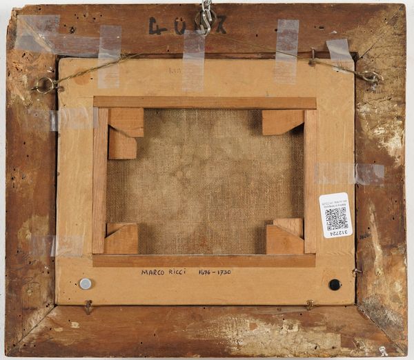Scuola del XVIII secolo Marina in tempesta  - Asta Dipinti Antichi - Associazione Nazionale - Case d'Asta italiane