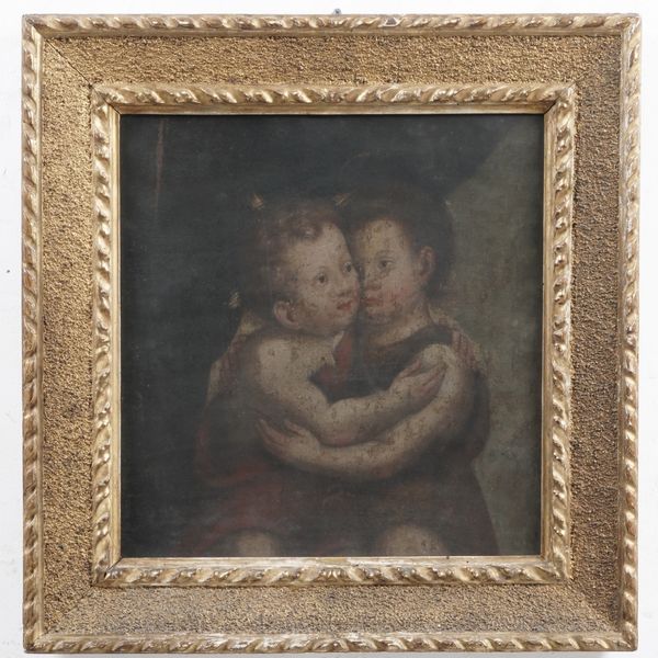 Scuola del XVII secolo Ges Bambino e San Giovannino  - Asta Dipinti Antichi - Associazione Nazionale - Case d'Asta italiane