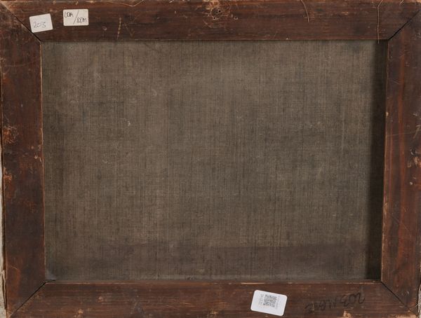 Scuola del XVIII secolo Paesaggio con contadini  - Asta Dipinti Antichi - Associazione Nazionale - Case d'Asta italiane